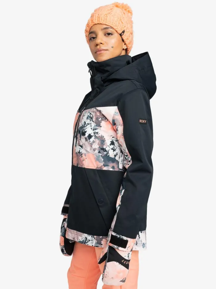 Presence 8211 Snow Jacket Peach Pink Dreamy Picture Women Roxy Jackets and Coats