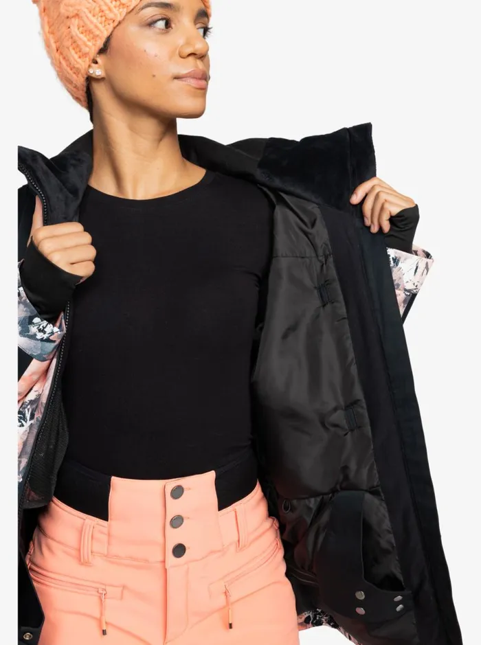 Presence 8211 Snow Jacket Peach Pink Dreamy Picture Women Roxy Jackets and Coats