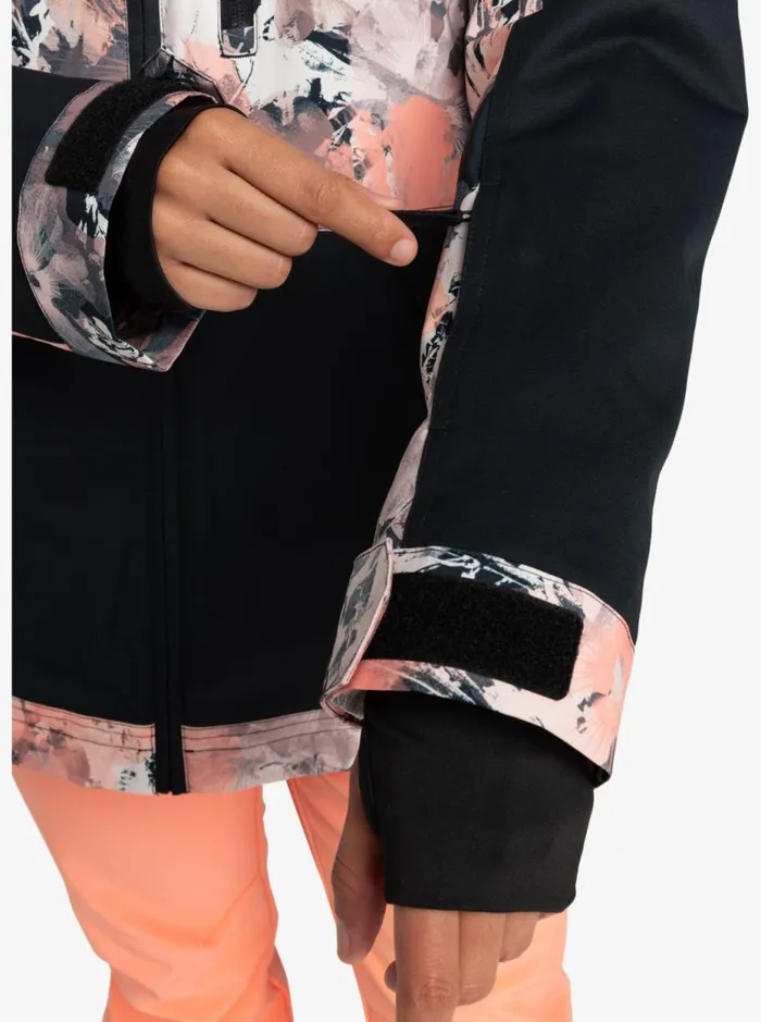 Presence 8211 Snow Jacket Peach Pink Dreamy Picture Women Roxy Jackets and Coats