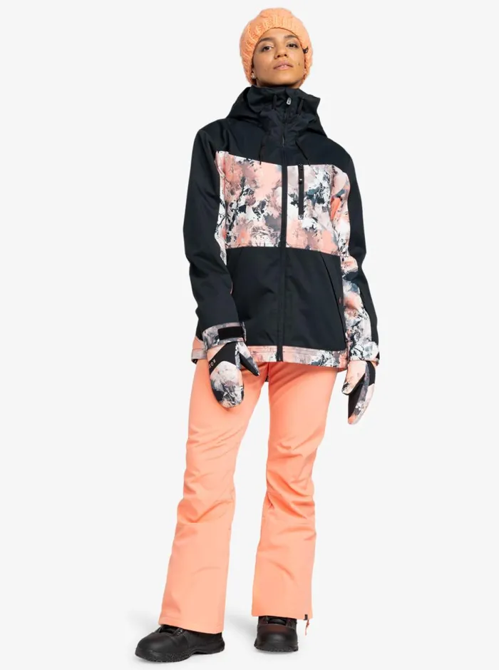 Presence 8211 Snow Jacket Peach Pink Dreamy Picture Women Roxy Jackets and Coats