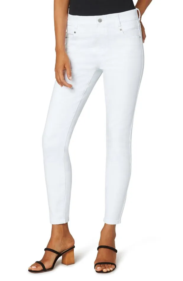 PullOn Women Liverpool Los Angeles Gia Glider Ankle Skinny Bright White
