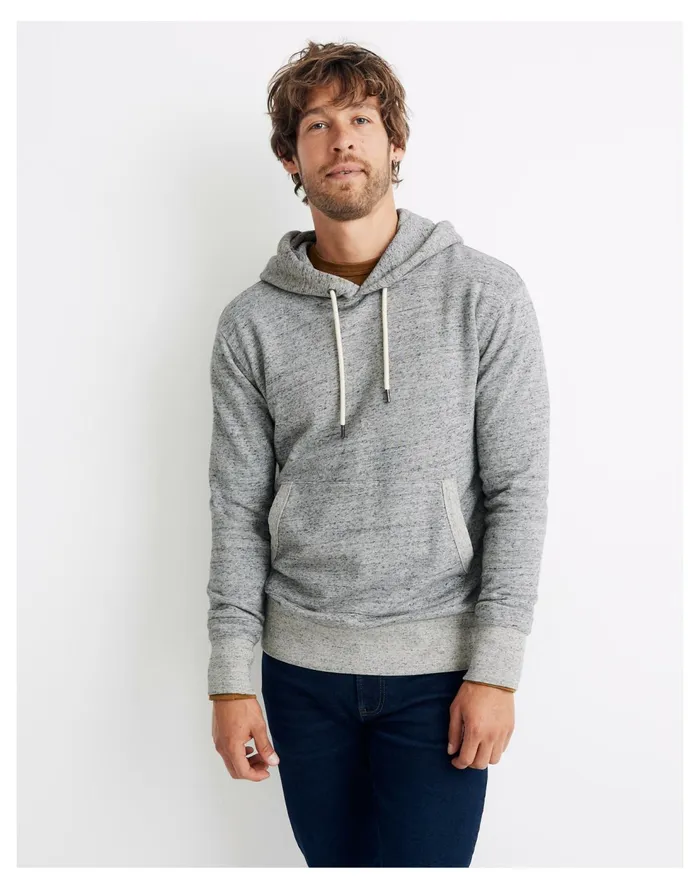 Pullover Hoodie Sweatshirt Medium Speck Hthr Men Madewell Sweatshirts and Sweatpants
