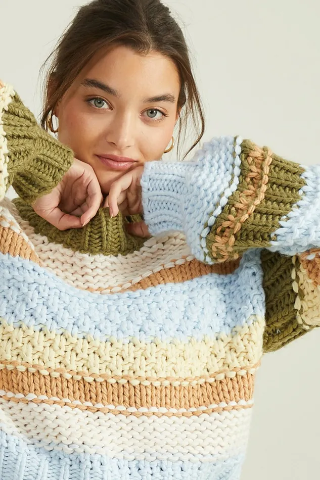 Pullovers Hollis Chunky Striped Sweater 8211 Altar8217d State Women