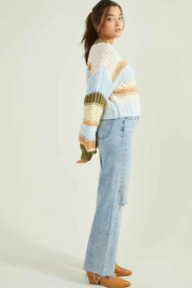 Pullovers Hollis Chunky Striped Sweater 8211 Altar8217d State Women
