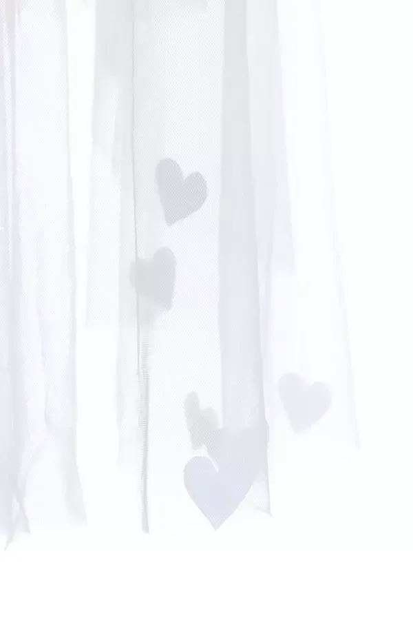 Quiz Clothing Bride To Be Bridal White Heart Veil 8211 Women