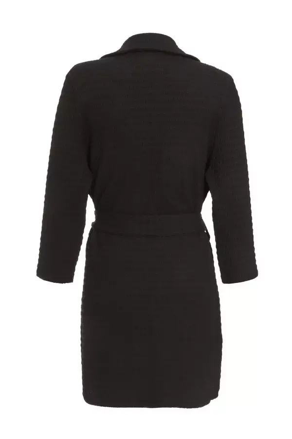 Quiz Clothing Casual Clothing Black Tie Front Blazer 8211 Women
