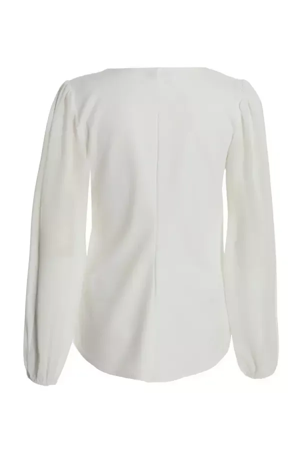 Quiz Clothing Casual Clothing Cream Knot Front Top 8211 Women