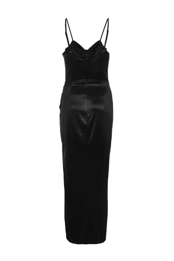 Quiz Clothing Dresses Black Cowl Neck Corset Dress 8211 Women