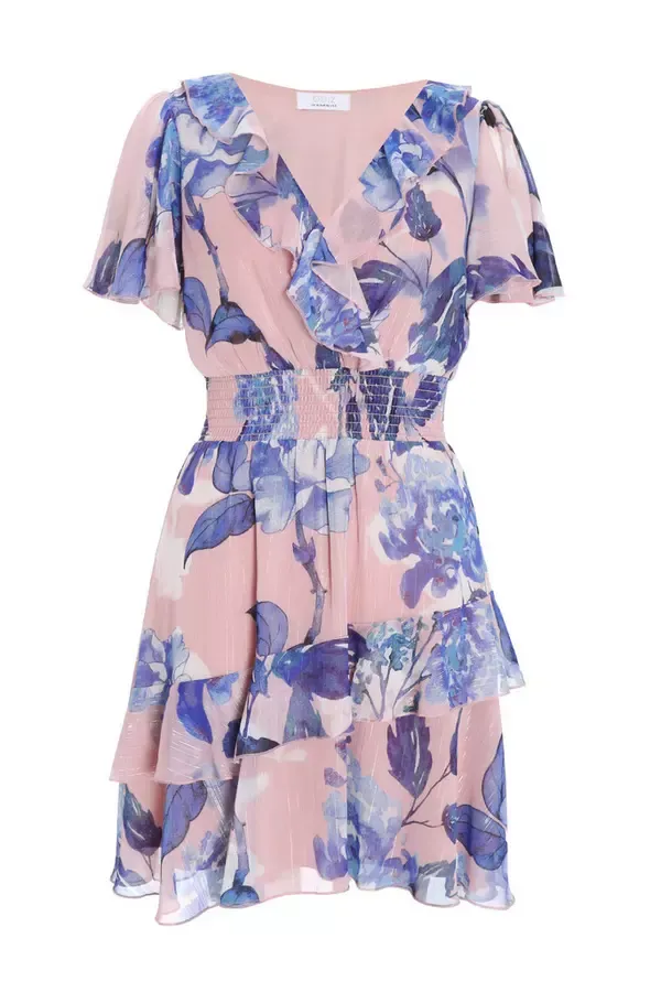 Quiz Clothing Dresses Blue Chiffon Floral Tiered Skater Mini Dress 8211 Women Quiz Clothing Dresses Blue Chiffon Floral Tiered Skater Mini Dress 8211 Women