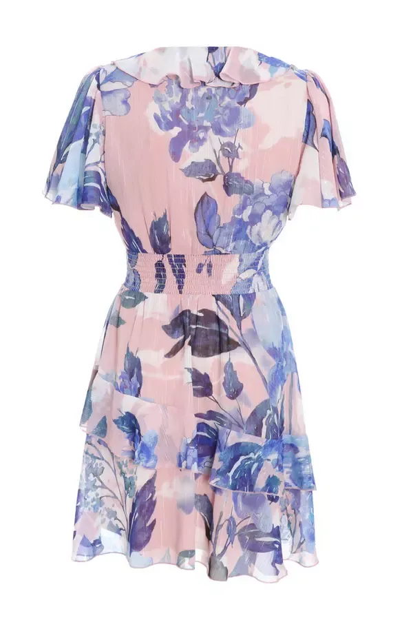 Quiz Clothing Dresses Blue Chiffon Floral Tiered Skater Mini Dress 8211 Women Quiz Clothing Dresses Blue Chiffon Floral Tiered Skater Mini Dress 8211 Women