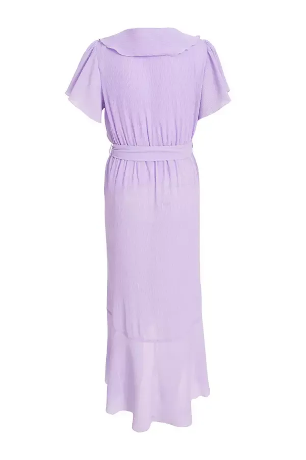 Quiz Clothing Dresses Petite Lilac Crinkle Woven Frill Midaxi Dress 8211 Women Quiz Clothing Dresses Petite Lilac Crinkle Woven Frill Midaxi Dress 8211 Women