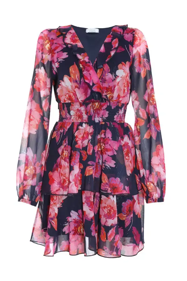 Quiz Clothing Dresses Pink Chiffon Floral Tiered Skater Mini Dress 8211 Women Quiz Clothing Dresses Pink Chiffon Floral Tiered Skater Mini Dress 8211 Women