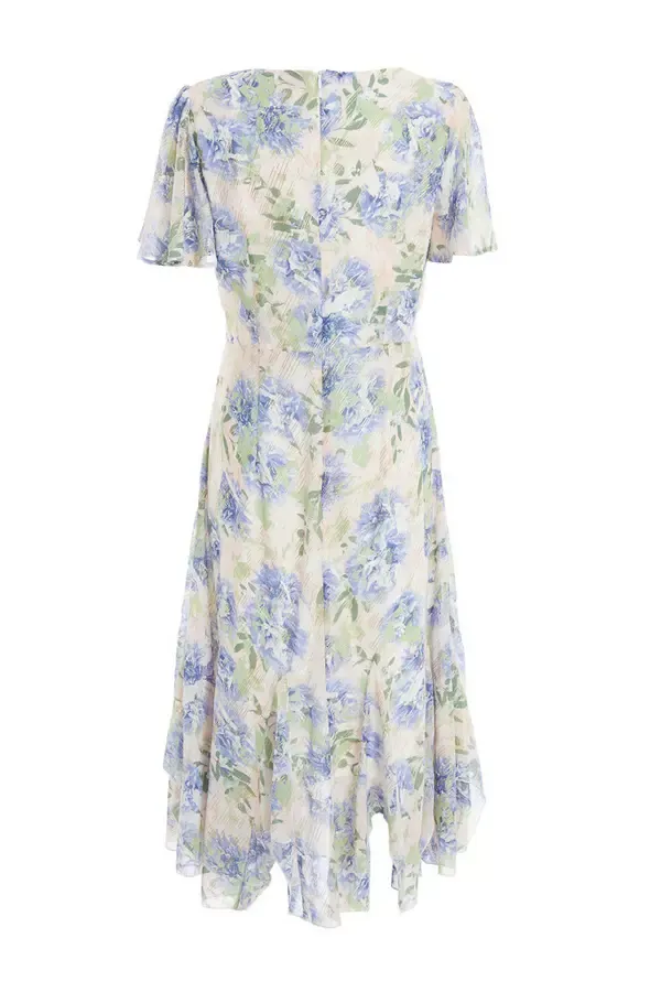 Quiz Clothing Dresses Pink Floral Midi Dress 8211 Women