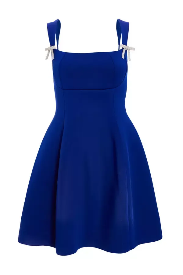 Quiz Clothing Dresses Royal Blue ALine Mini Dress 8211 Women