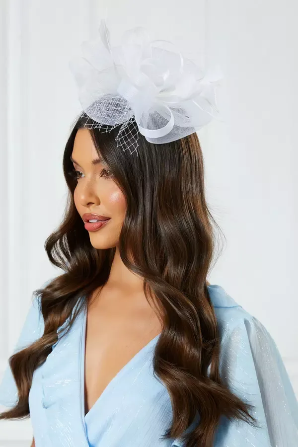 Quiz Clothing Fascinators White Feather Clip Fascinator 8211 Women