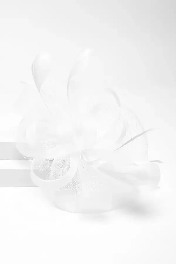 Quiz Clothing Fascinators White Feather Clip Fascinator 8211 Women
