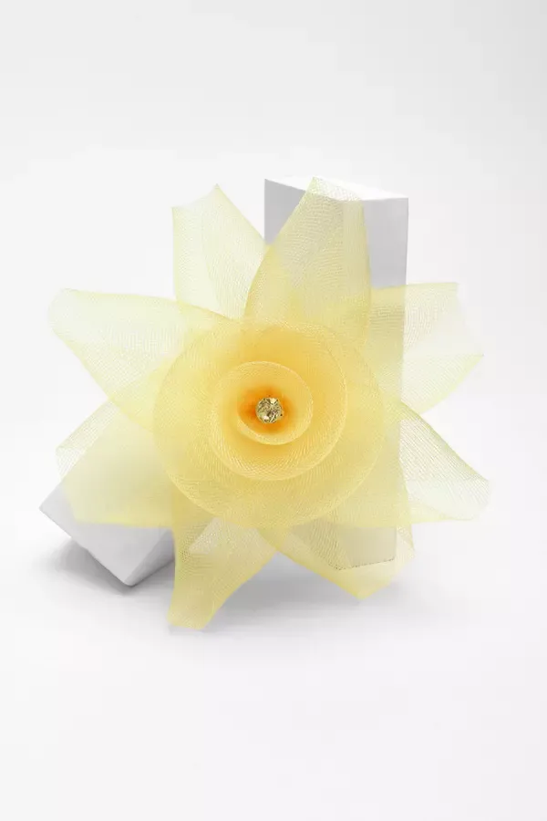 Quiz Clothing Fascinators Yellow Flower Clip Fascinator 8211 Women