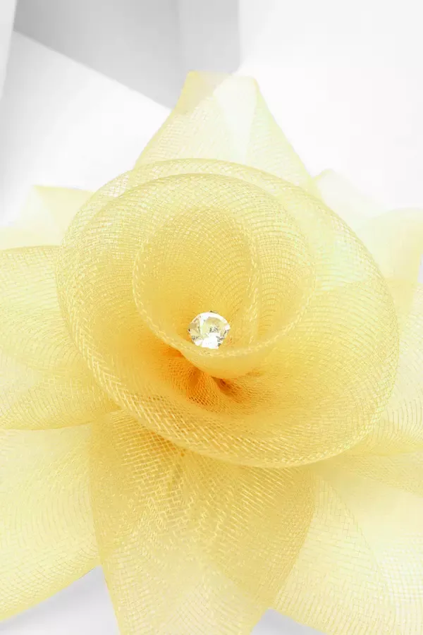 Quiz Clothing Fascinators Yellow Flower Clip Fascinator 8211 Women