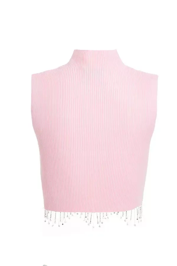 Quiz Clothing Going Out Pink Scalloped Embellished Sleeveless Top 8211 Women Quiz Clothing Going Out Pink Scalloped Embellished Sleeveless Top 8211 Women