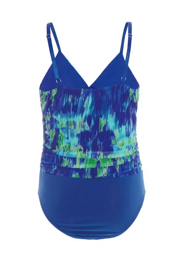 Quiz Clothing Going Out Royal Blue Strappy Tie Dye Bodysuit 8211 Women