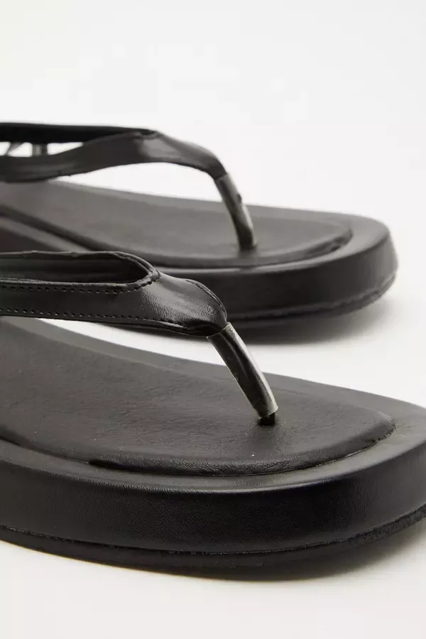 Quiz Clothing Sandals Black Tie Up Flatforms 8211 Women