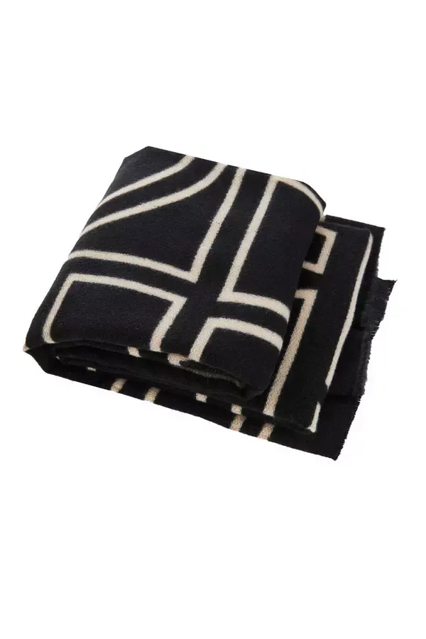 Quiz Clothing Scarves Black Printed Scarf 8211 Women
