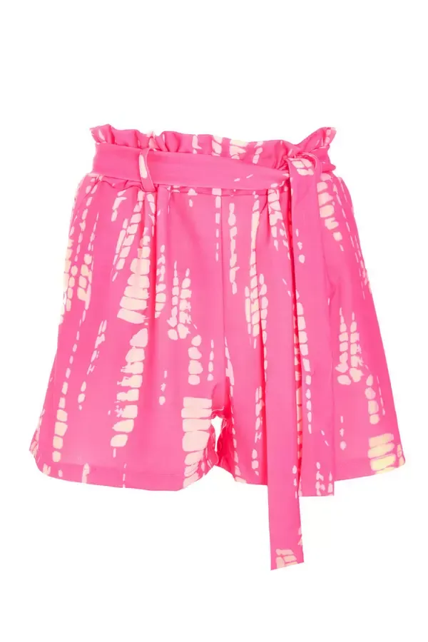 Quiz Clothing Shorts Pink Tie Front Shorts 8211 Women