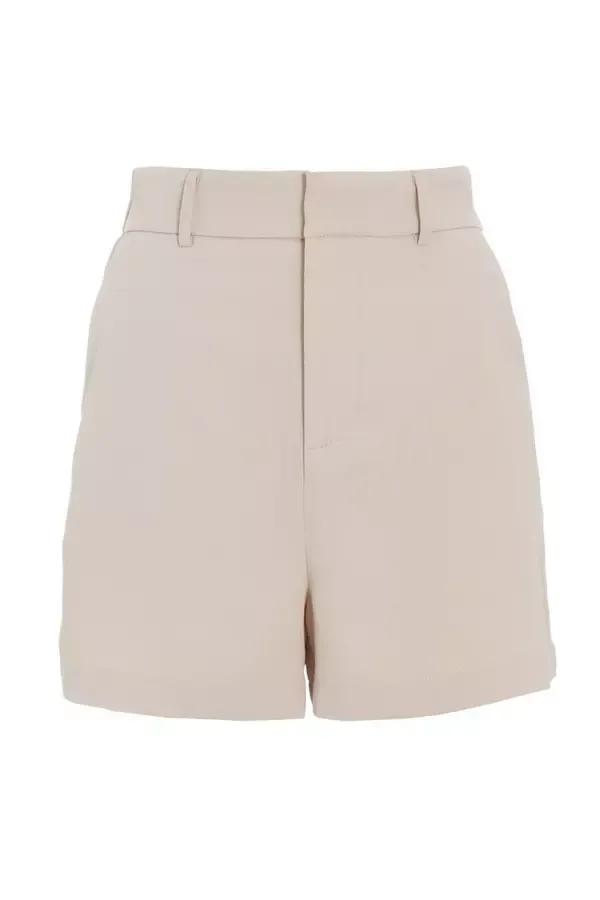 Quiz Clothing Shorts Stone Tailored Shorts 8211 Women