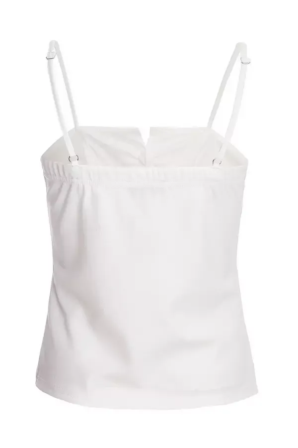 Quiz Clothing Tops Cream Bow Front Strappy Top 8211 Women