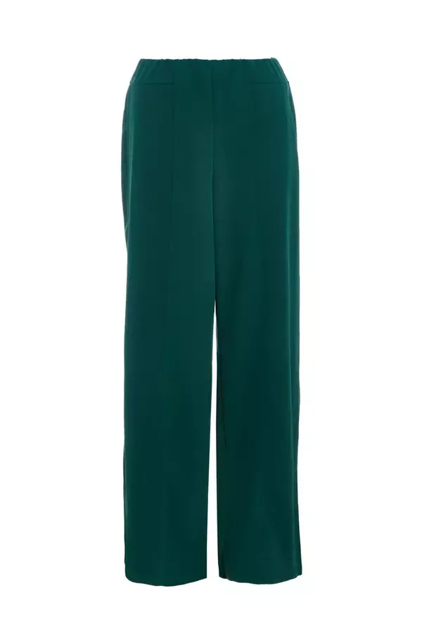 Quiz Clothing Trousers Bottle Green Wide Leg Trousers 8211 Women