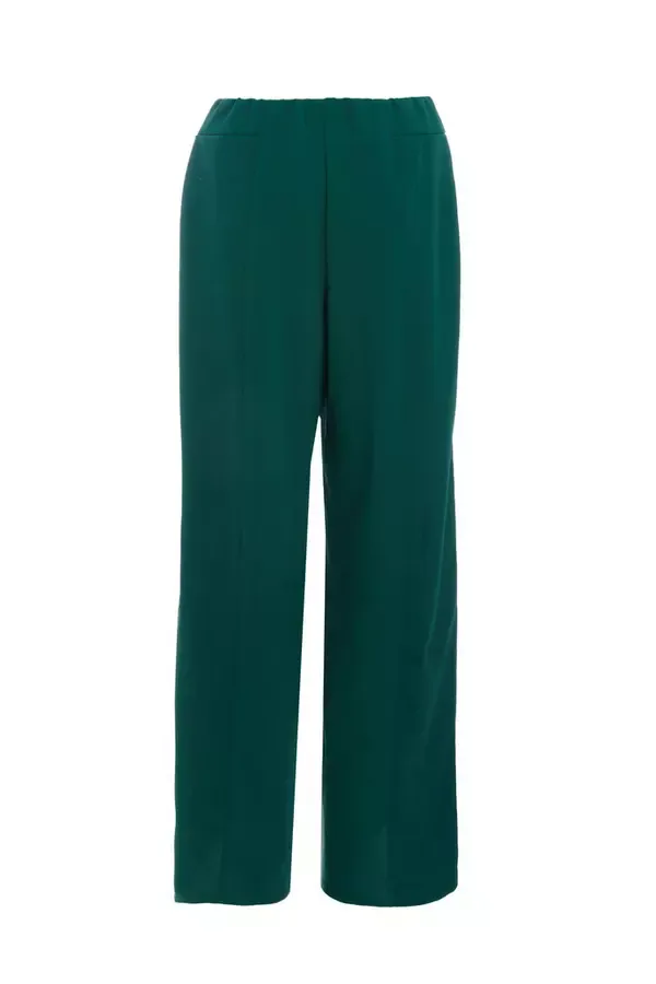 Quiz Clothing Trousers Bottle Green Wide Leg Trousers 8211 Women
