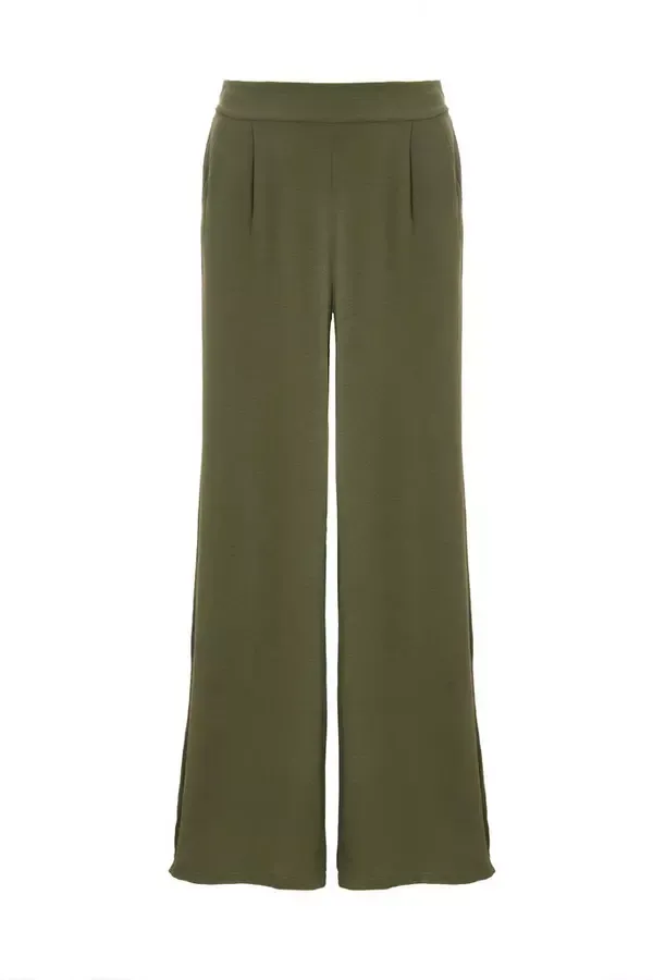 Quiz Clothing Trousers Khaki Wide Leg Trousers 8211 Women