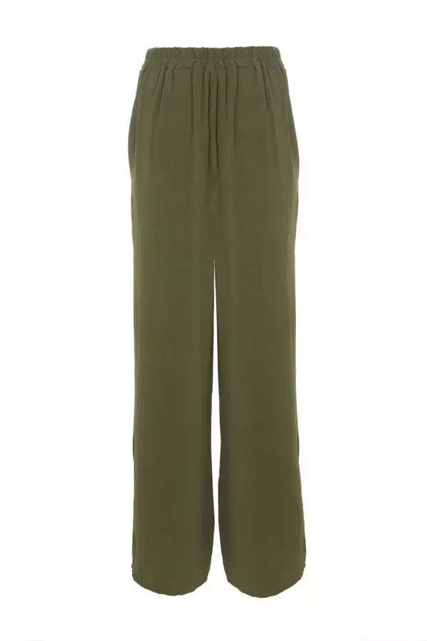 Quiz Clothing Trousers Khaki Wide Leg Trousers 8211 Women