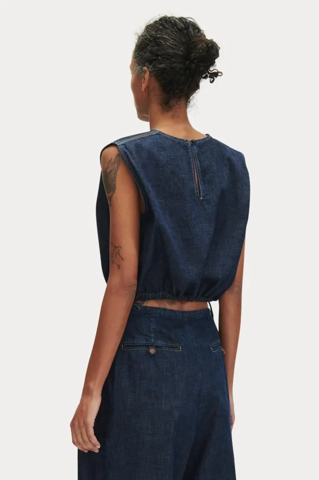 Rachel Comey Aires Top Dark Indigo Women Tops