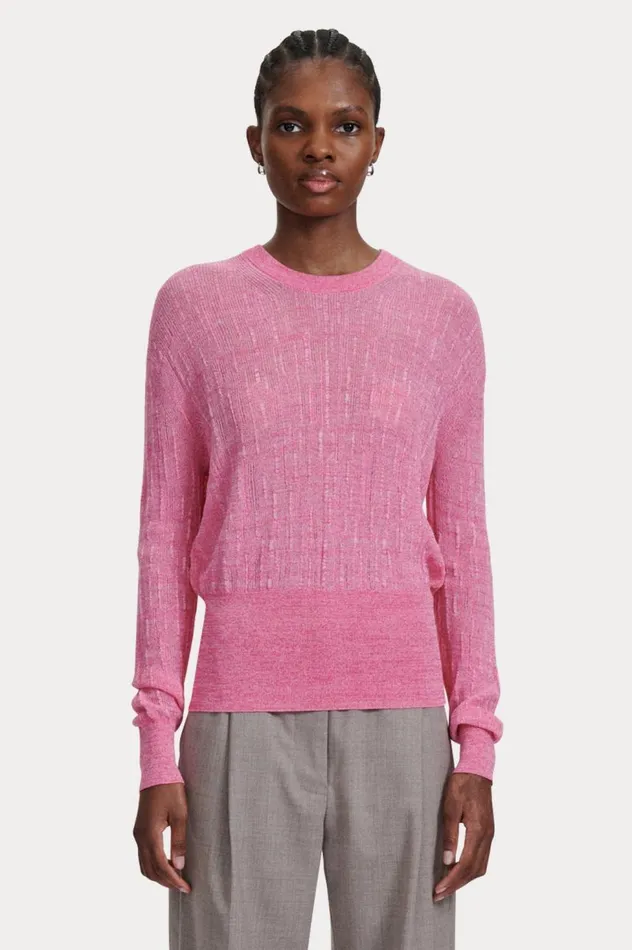 Rachel Comey Amares Top Pink Marled Women Knits