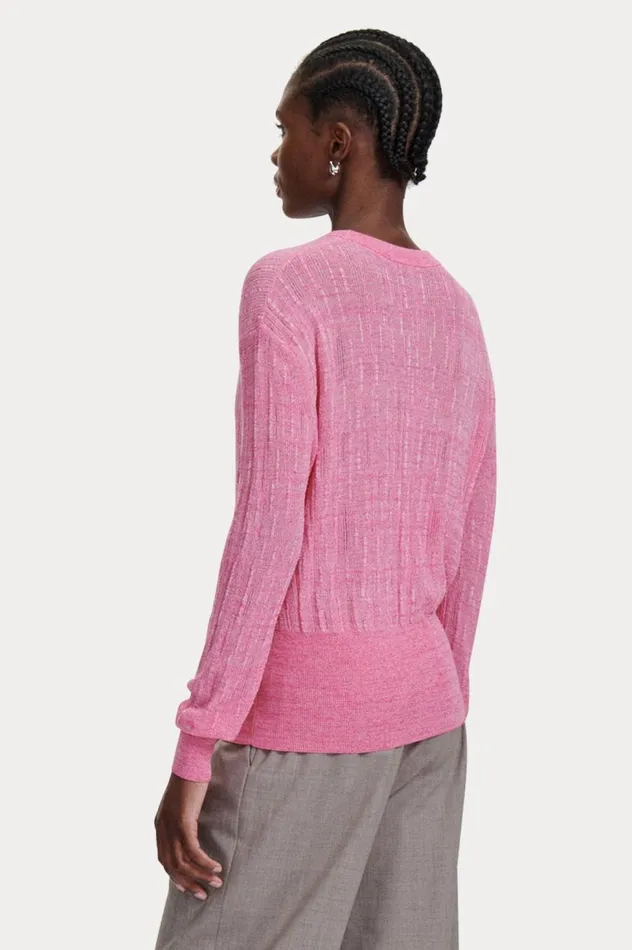 Rachel Comey Amares Top Pink Marled Women Knits