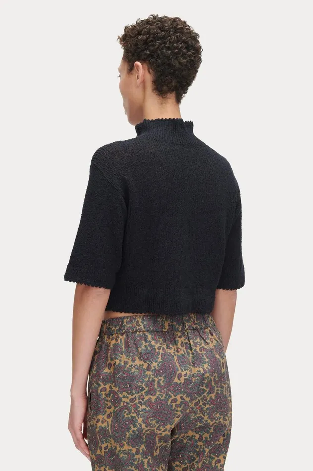 Rachel Comey Cropped Tee Black Women Knits