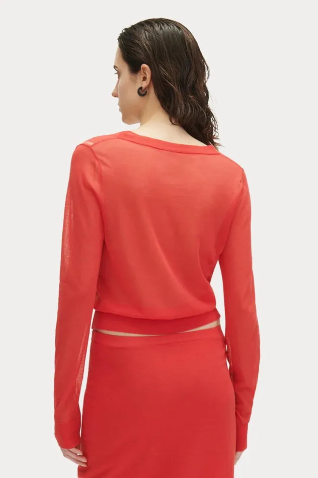 Rachel Comey Eyre Cardigan Guava Women Knits