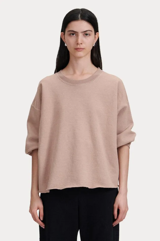 Rachel Comey Fond Sweatshirt Hazelnut Women TShirts Sweatshirts