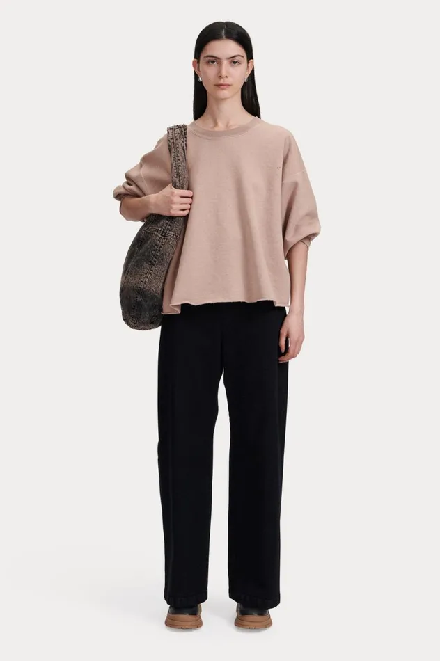 Rachel Comey Fond Sweatshirt Hazelnut Women TShirts Sweatshirts