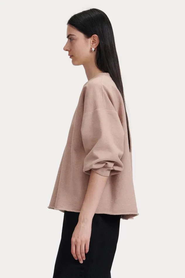 Rachel Comey Fond Sweatshirt Hazelnut Women TShirts Sweatshirts