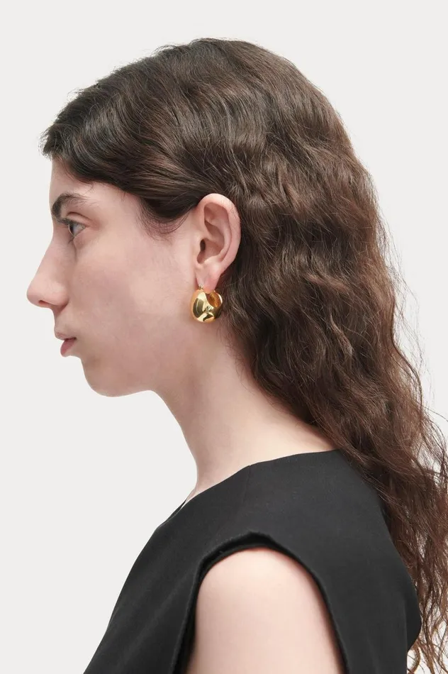 Rachel Comey Keel Hoop Gold Women Jewelry