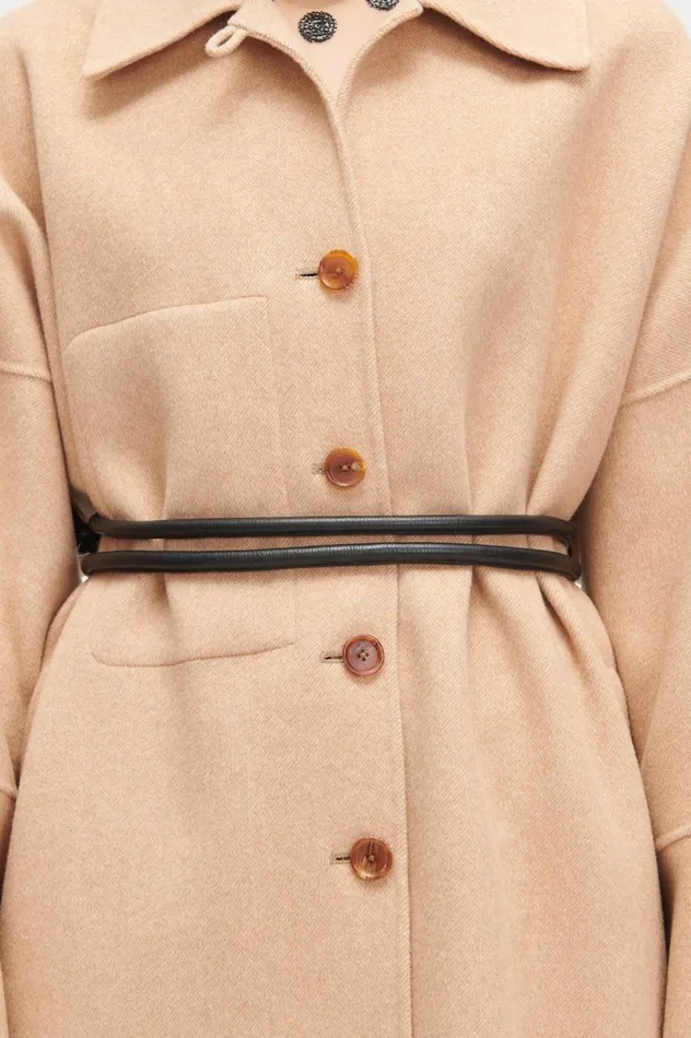 Rachel Comey Tubular Tie Belt Black Women Belts