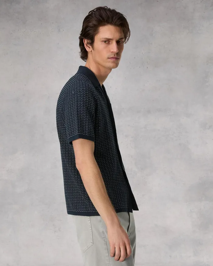 Rag and Bone Avery Jacquard Zuma Toweling Shirt Salute Men Sweaters Rag and Bone Avery Jacquard Zuma Toweling Shirt Salute Men Sweaters