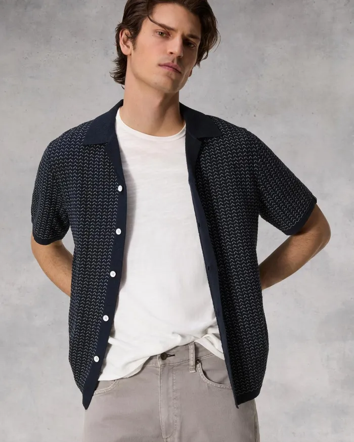 Rag and Bone Avery Jacquard Zuma Toweling Shirt Salute Men Sweaters Rag and Bone Avery Jacquard Zuma Toweling Shirt Salute Men Sweaters