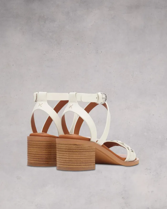 Rag and Bone Geo Chain Block Heel Antique White Women Sandals Rag and Bone Geo Chain Block Heel Antique White Women Sandals