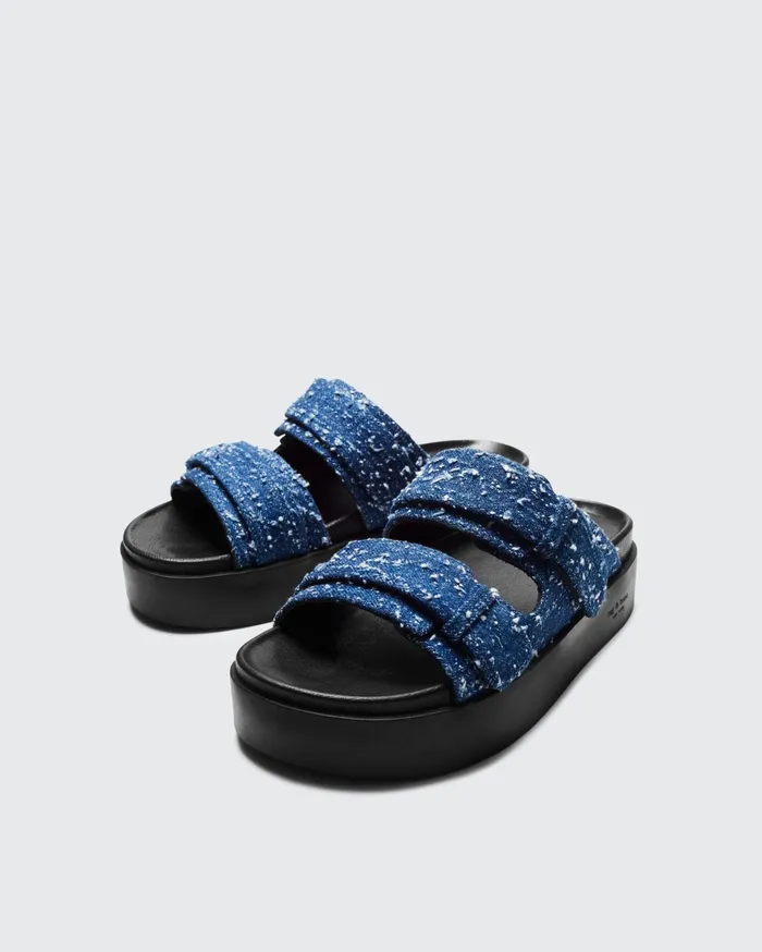 Rag and Bone Geo Platform Slide Midtweed Women Sandals Rag and Bone Geo Platform Slide Midtweed Women Sandals