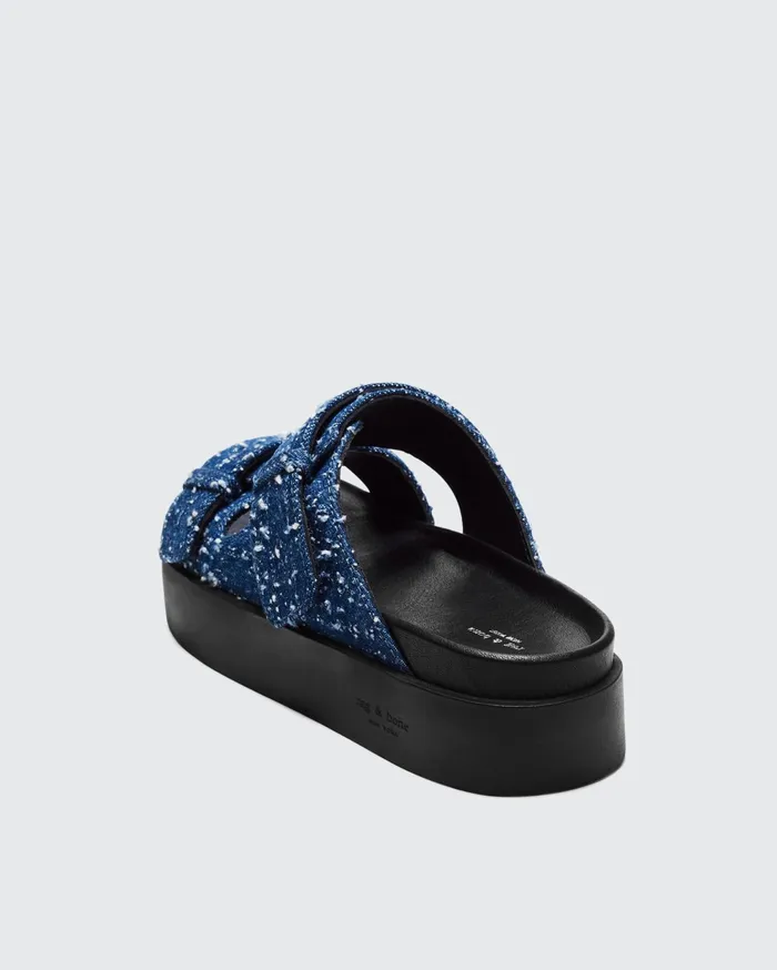 Rag and Bone Geo Platform Slide Midtweed Women Sandals Rag and Bone Geo Platform Slide Midtweed Women Sandals
