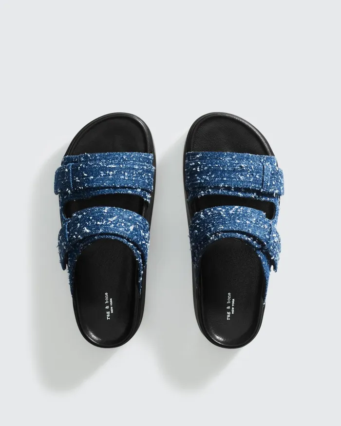 Rag and Bone Geo Platform Slide Midtweed Women Sandals Rag and Bone Geo Platform Slide Midtweed Women Sandals