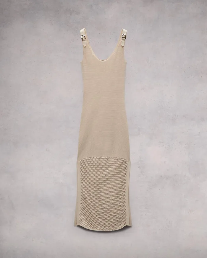 Rag and Bone Georgia Cotton Nylon Dress Beige Women Dresses and Skirts Rag and Bone Georgia Cotton Nylon Dress Beige Women Dresses and Skirts